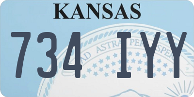KS license plate 734IYY