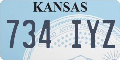 KS license plate 734IYZ