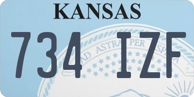 KS license plate 734IZF