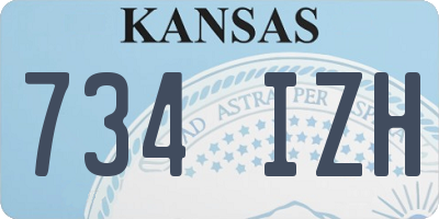 KS license plate 734IZH