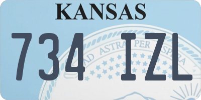 KS license plate 734IZL