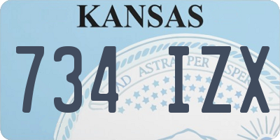 KS license plate 734IZX