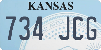 KS license plate 734JCG