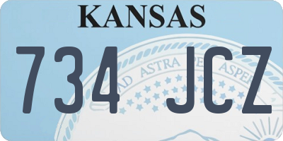 KS license plate 734JCZ