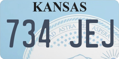 KS license plate 734JEJ
