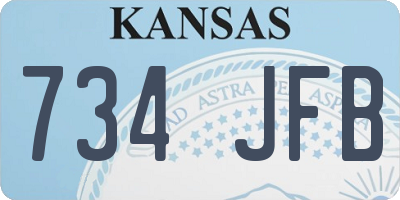 KS license plate 734JFB