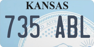 KS license plate 735ABL
