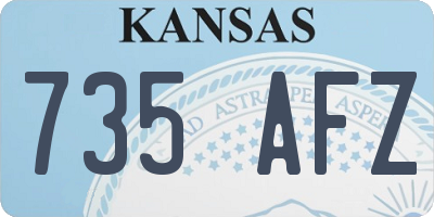 KS license plate 735AFZ