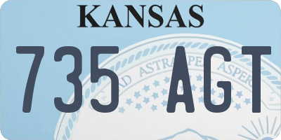 KS license plate 735AGT