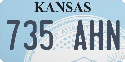 KS license plate 735AHN