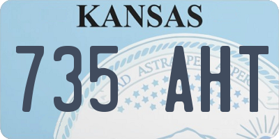 KS license plate 735AHT