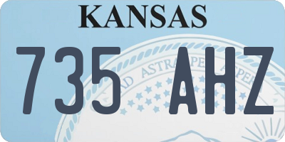 KS license plate 735AHZ