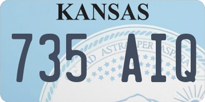 KS license plate 735AIQ