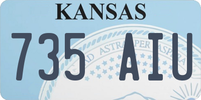 KS license plate 735AIU