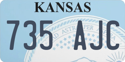 KS license plate 735AJC