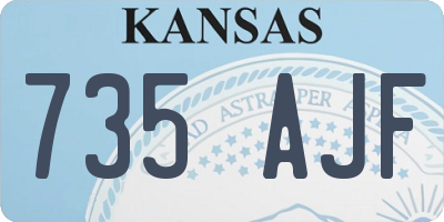 KS license plate 735AJF
