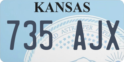 KS license plate 735AJX