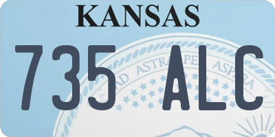 KS license plate 735ALC