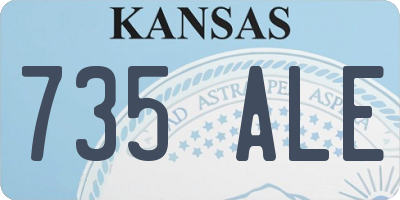 KS license plate 735ALE
