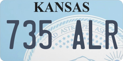 KS license plate 735ALR
