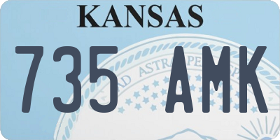 KS license plate 735AMK