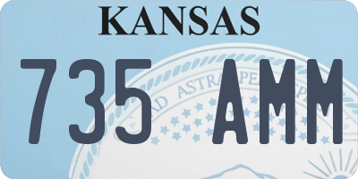 KS license plate 735AMM