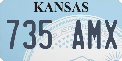 KS license plate 735AMX