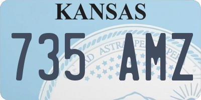 KS license plate 735AMZ