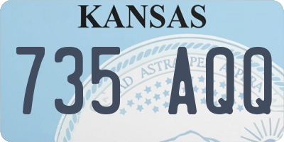 KS license plate 735AQQ
