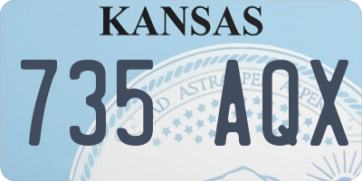 KS license plate 735AQX