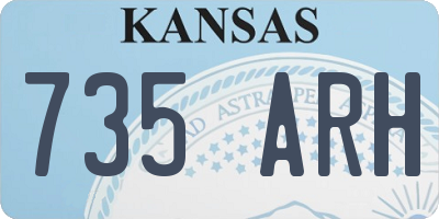 KS license plate 735ARH