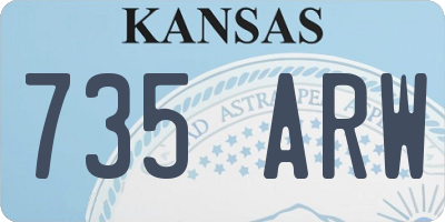 KS license plate 735ARW