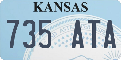 KS license plate 735ATA