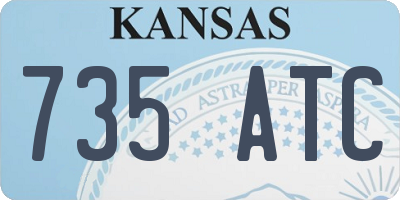 KS license plate 735ATC