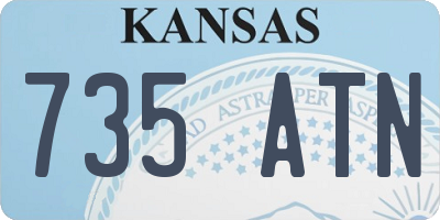 KS license plate 735ATN