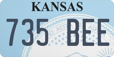 KS license plate 735BEE