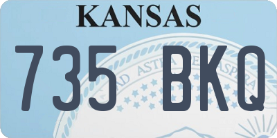KS license plate 735BKQ