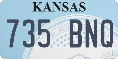 KS license plate 735BNQ