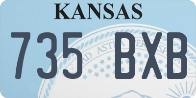 KS license plate 735BXB