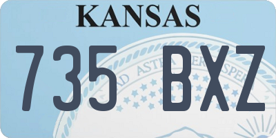 KS license plate 735BXZ