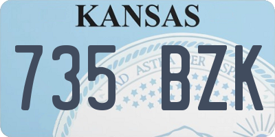 KS license plate 735BZK