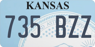 KS license plate 735BZZ