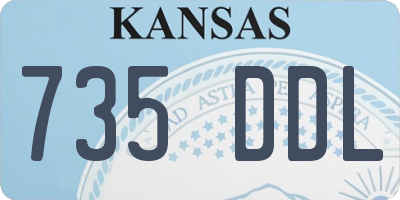 KS license plate 735DDL