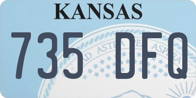 KS license plate 735DFQ