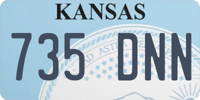 KS license plate 735DNN