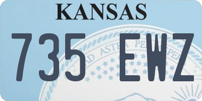 KS license plate 735EWZ