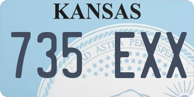 KS license plate 735EXX