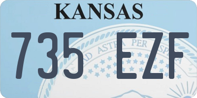 KS license plate 735EZF