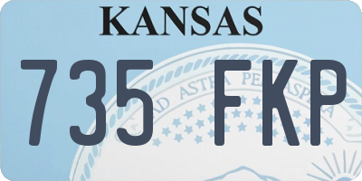 KS license plate 735FKP