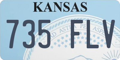 KS license plate 735FLV